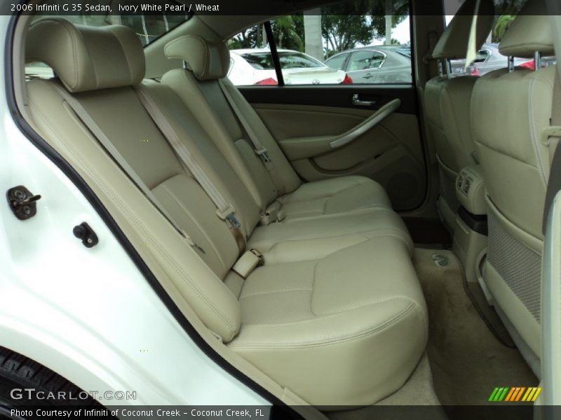 Ivory White Pearl / Wheat 2006 Infiniti G 35 Sedan
