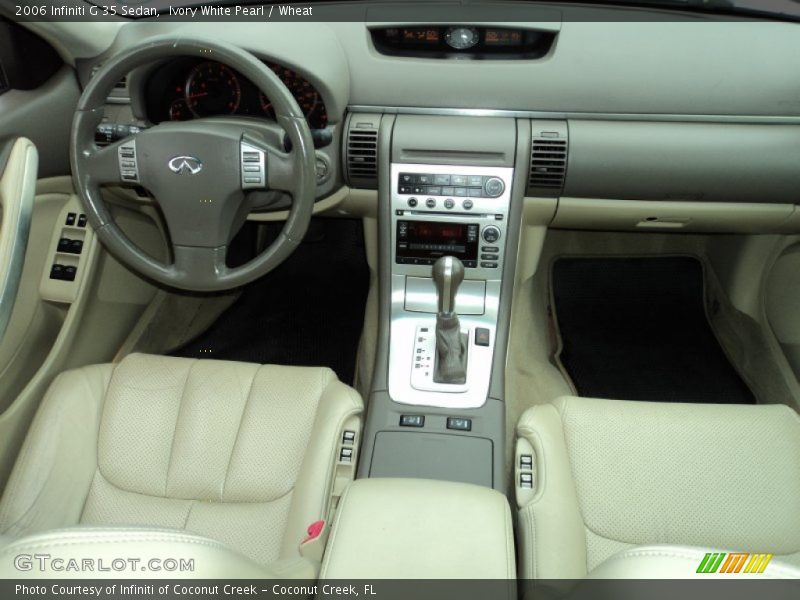 Ivory White Pearl / Wheat 2006 Infiniti G 35 Sedan