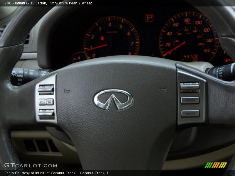 Ivory White Pearl / Wheat 2006 Infiniti G 35 Sedan