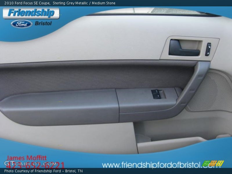 Sterling Grey Metallic / Medium Stone 2010 Ford Focus SE Coupe