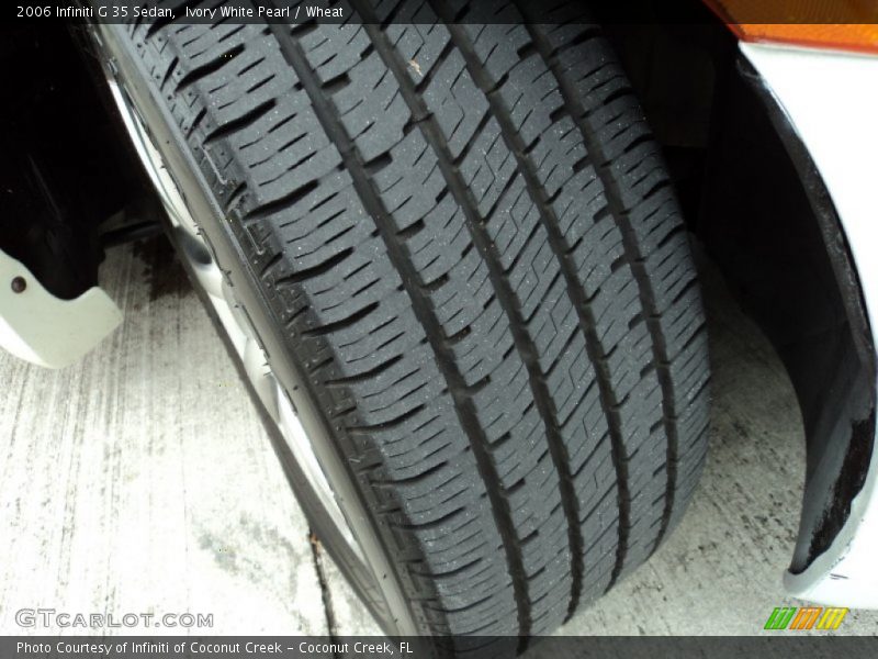 Ivory White Pearl / Wheat 2006 Infiniti G 35 Sedan