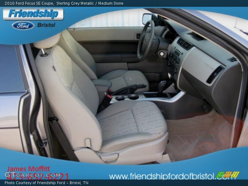 Sterling Grey Metallic / Medium Stone 2010 Ford Focus SE Coupe