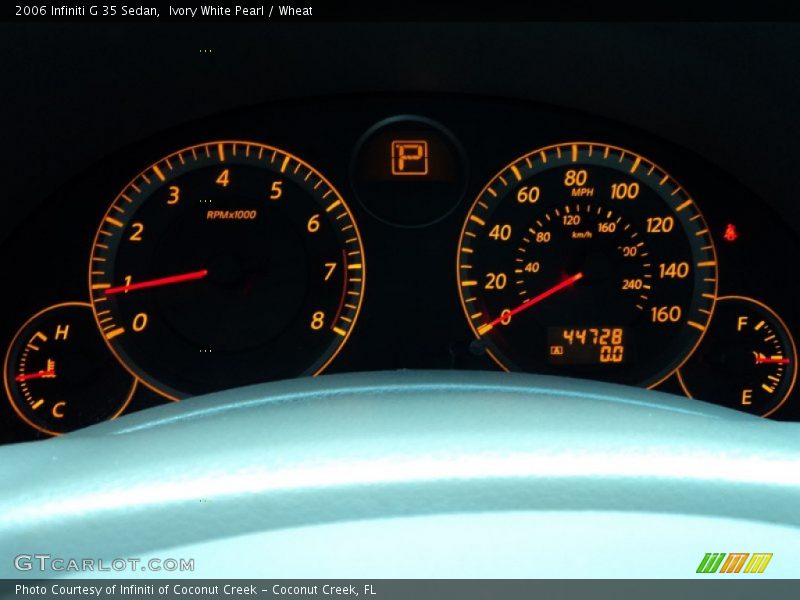 Ivory White Pearl / Wheat 2006 Infiniti G 35 Sedan