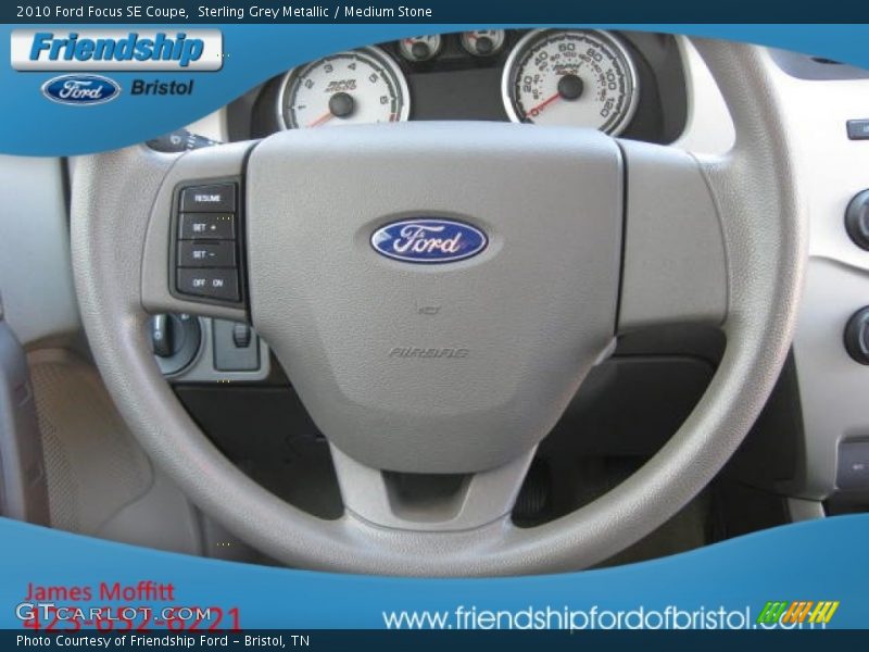 Sterling Grey Metallic / Medium Stone 2010 Ford Focus SE Coupe
