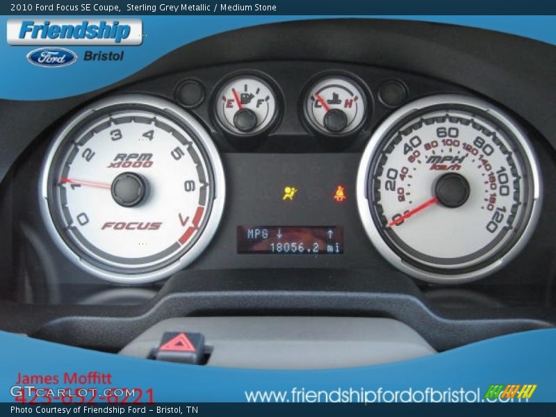 Sterling Grey Metallic / Medium Stone 2010 Ford Focus SE Coupe