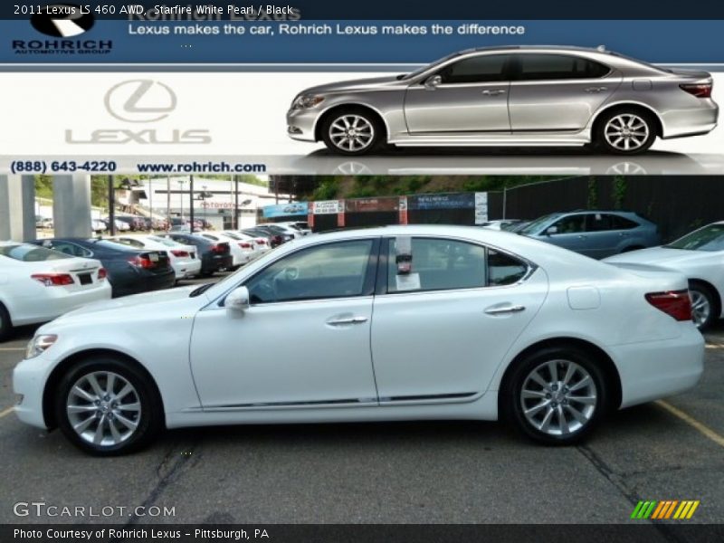 Starfire White Pearl / Black 2011 Lexus LS 460 AWD