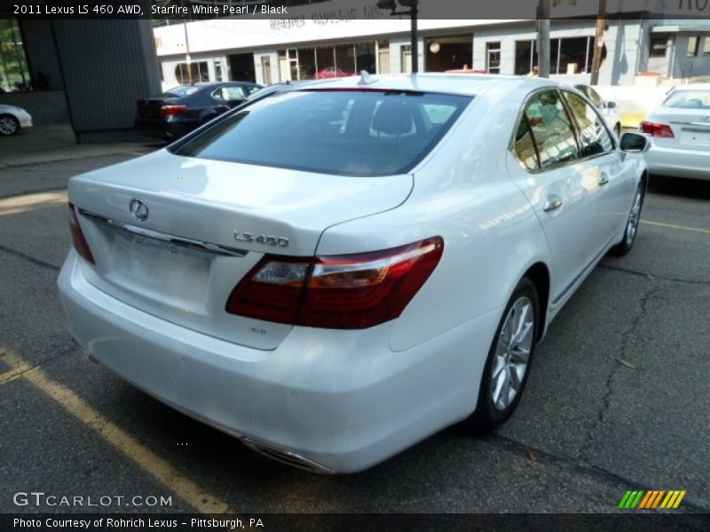 Starfire White Pearl / Black 2011 Lexus LS 460 AWD