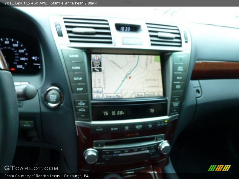 Starfire White Pearl / Black 2011 Lexus LS 460 AWD