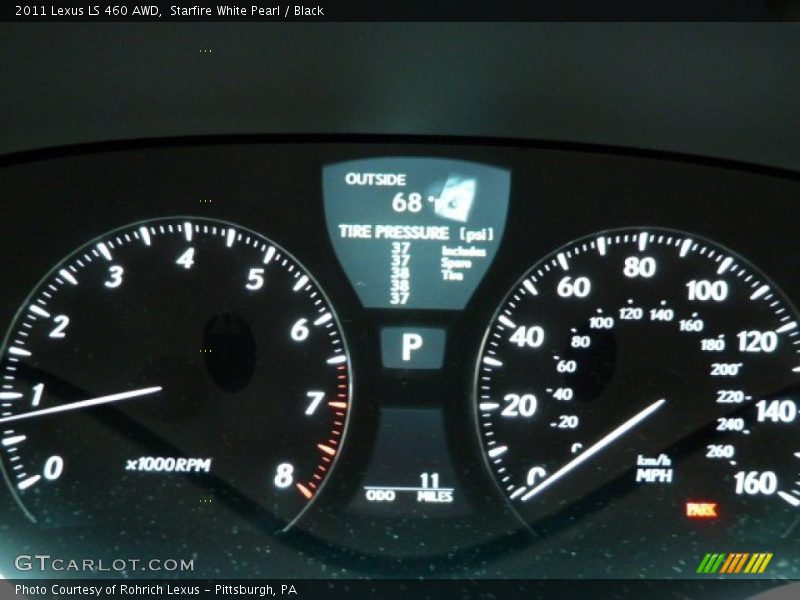 Starfire White Pearl / Black 2011 Lexus LS 460 AWD
