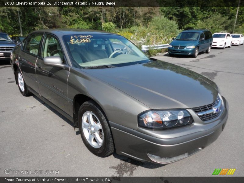 Bronzemist Metallic / Neutral Beige 2003 Chevrolet Impala LS