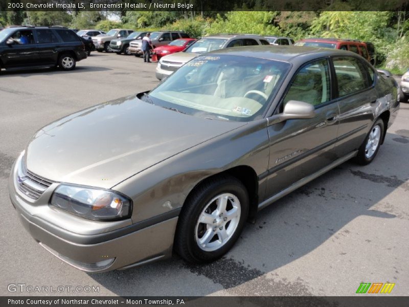 Bronzemist Metallic / Neutral Beige 2003 Chevrolet Impala LS