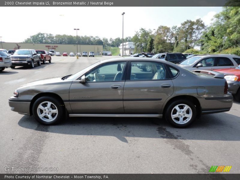 Bronzemist Metallic / Neutral Beige 2003 Chevrolet Impala LS