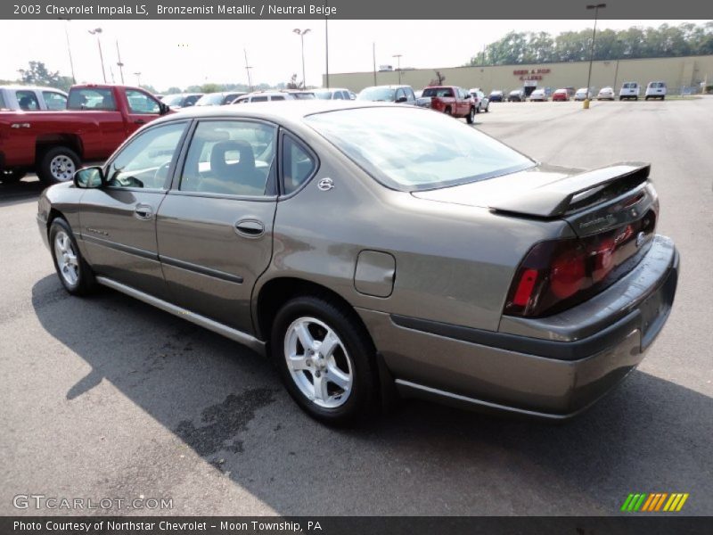 Bronzemist Metallic / Neutral Beige 2003 Chevrolet Impala LS