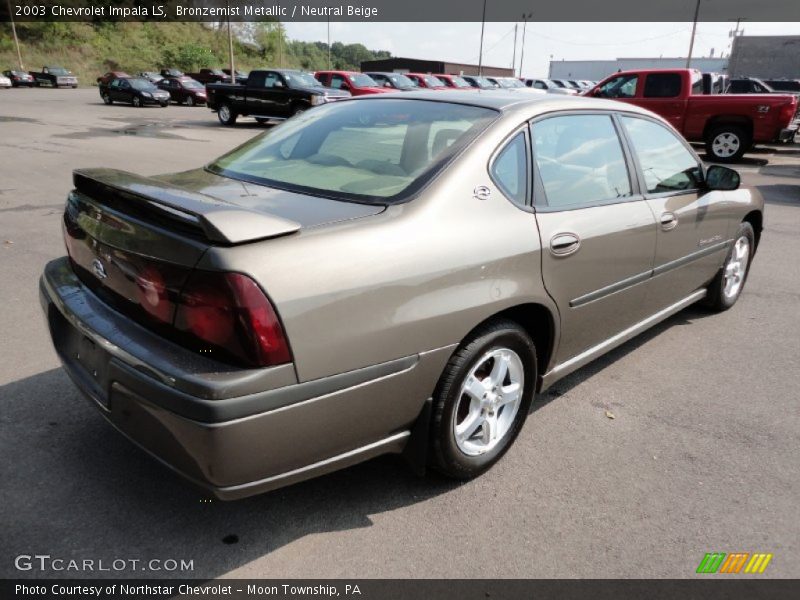 Bronzemist Metallic / Neutral Beige 2003 Chevrolet Impala LS