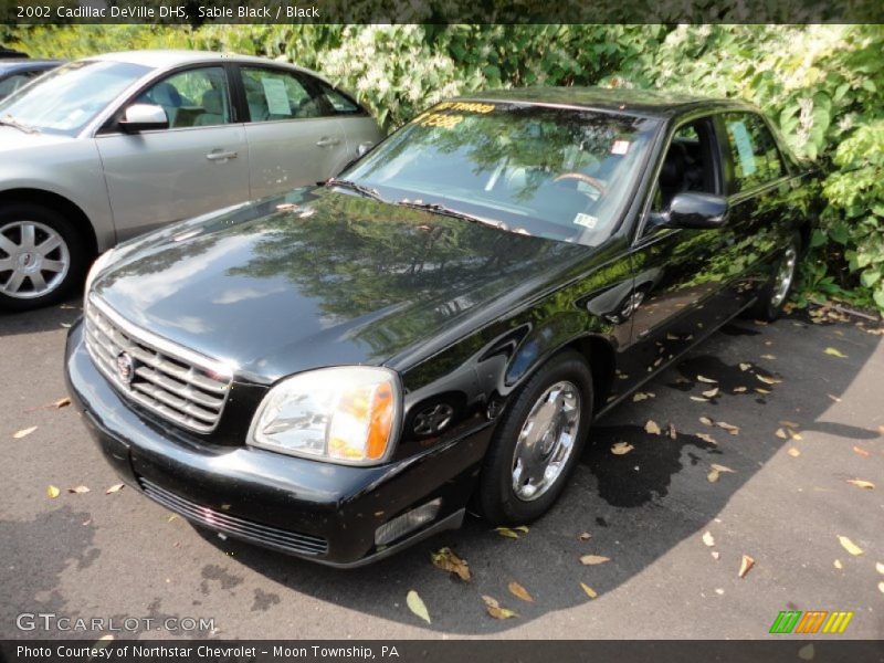 Sable Black / Black 2002 Cadillac DeVille DHS