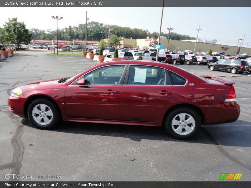 Red Jewel Tintcoat / Gray 2009 Chevrolet Impala LT