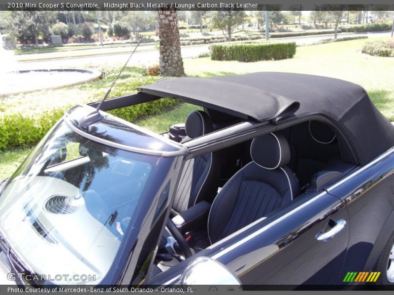 Midnight Black Metallic / Lounge Carbon Black Leather 2010 Mini Cooper S Convertible