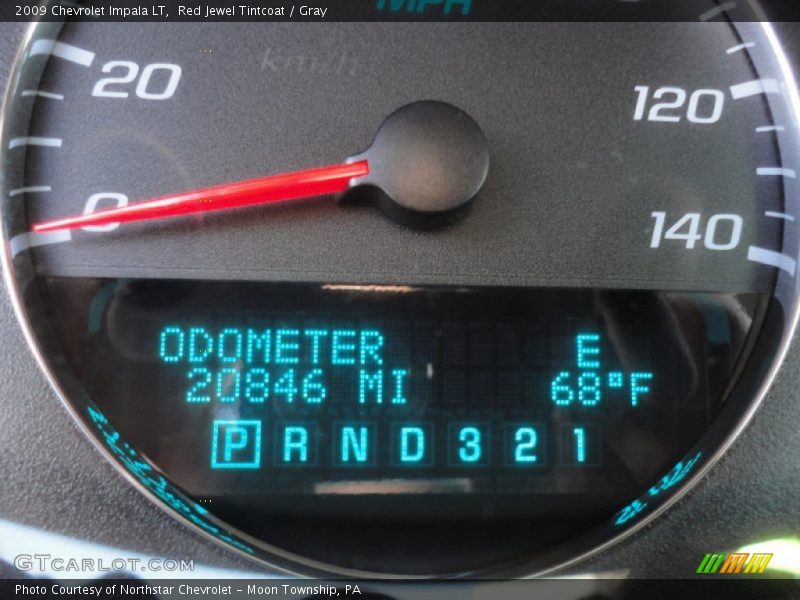 Red Jewel Tintcoat / Gray 2009 Chevrolet Impala LT