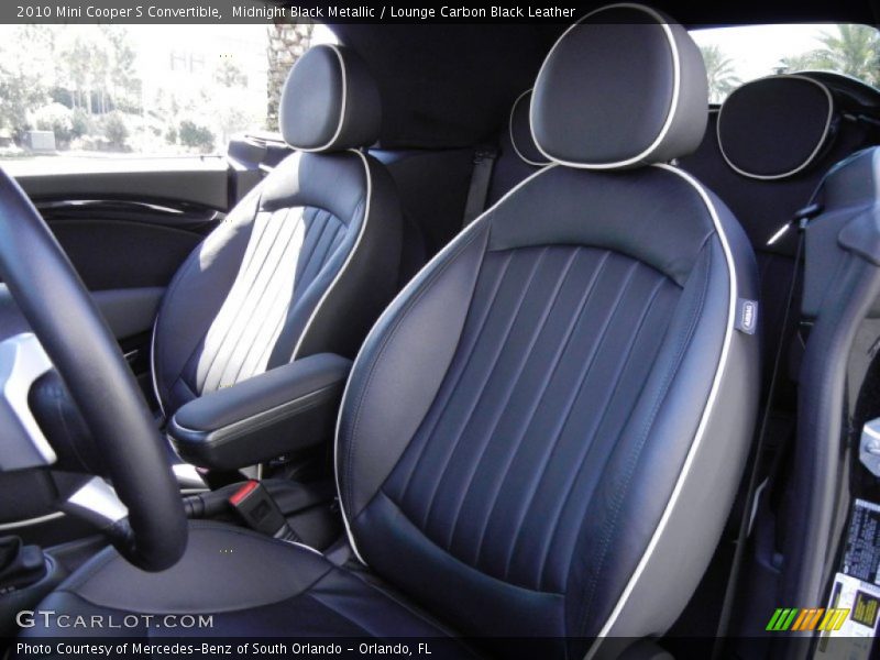Midnight Black Metallic / Lounge Carbon Black Leather 2010 Mini Cooper S Convertible