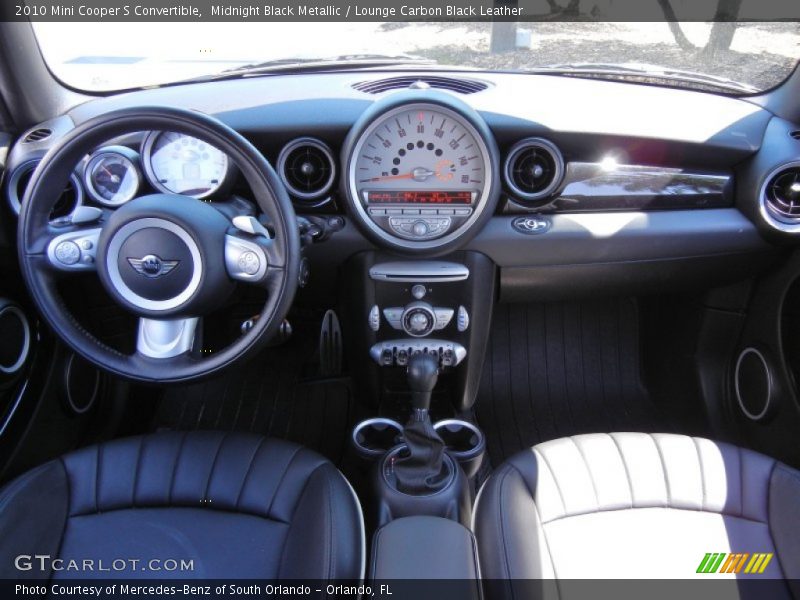 Midnight Black Metallic / Lounge Carbon Black Leather 2010 Mini Cooper S Convertible