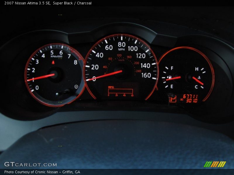 Super Black / Charcoal 2007 Nissan Altima 3.5 SE