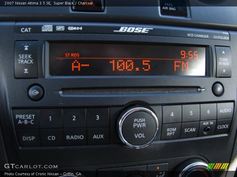 Super Black / Charcoal 2007 Nissan Altima 3.5 SE