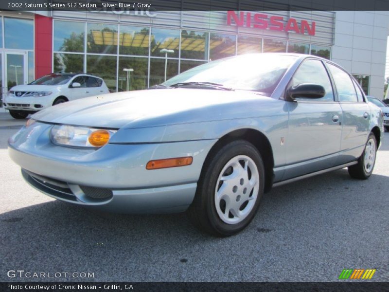 Silver Blue / Gray 2002 Saturn S Series SL2 Sedan