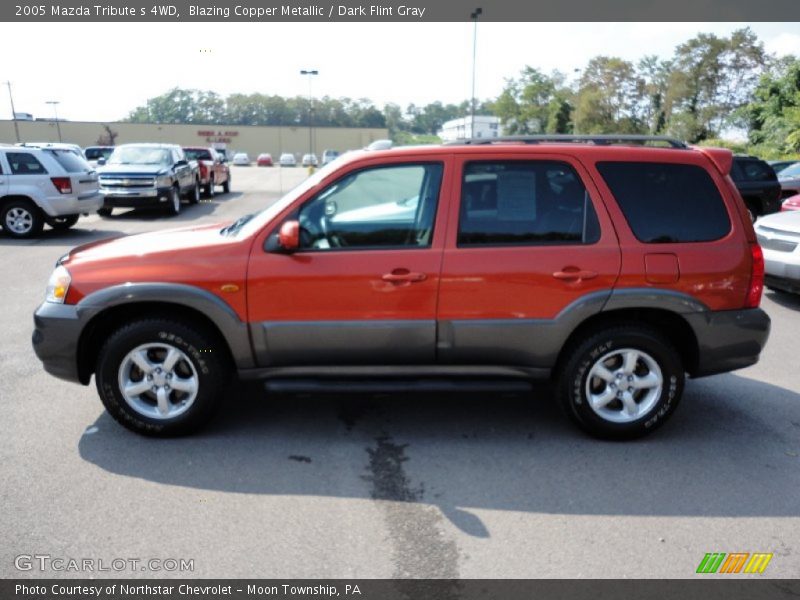 Blazing Copper Metallic / Dark Flint Gray 2005 Mazda Tribute s 4WD