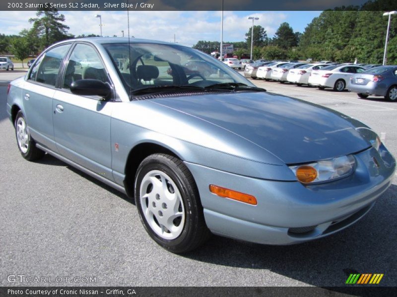 Silver Blue / Gray 2002 Saturn S Series SL2 Sedan