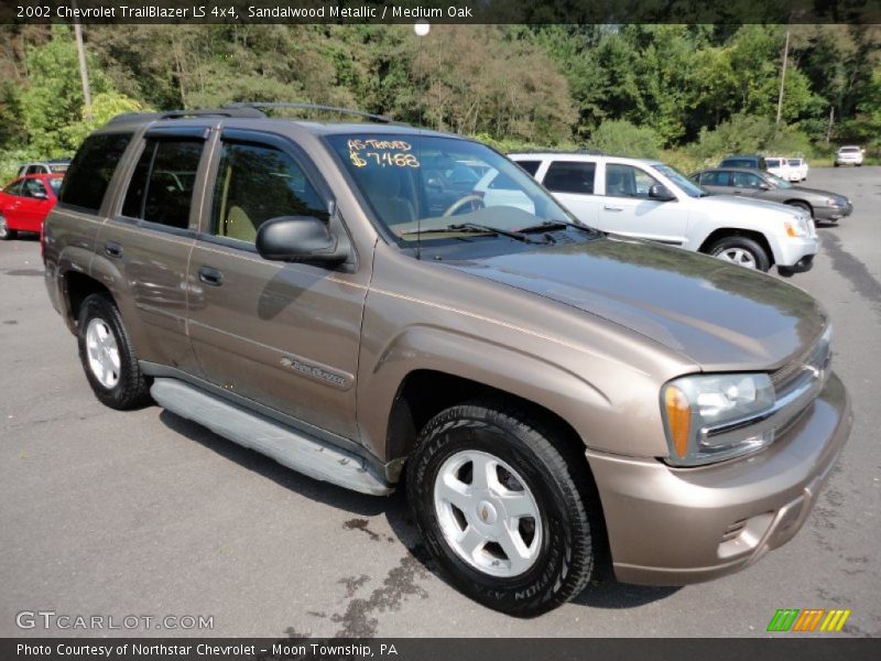 Sandalwood Metallic / Medium Oak 2002 Chevrolet TrailBlazer LS 4x4