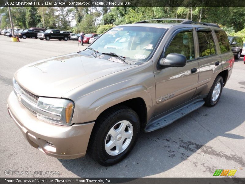 Sandalwood Metallic / Medium Oak 2002 Chevrolet TrailBlazer LS 4x4