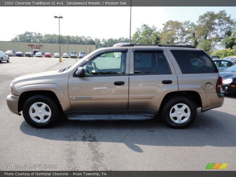 Sandalwood Metallic / Medium Oak 2002 Chevrolet TrailBlazer LS 4x4