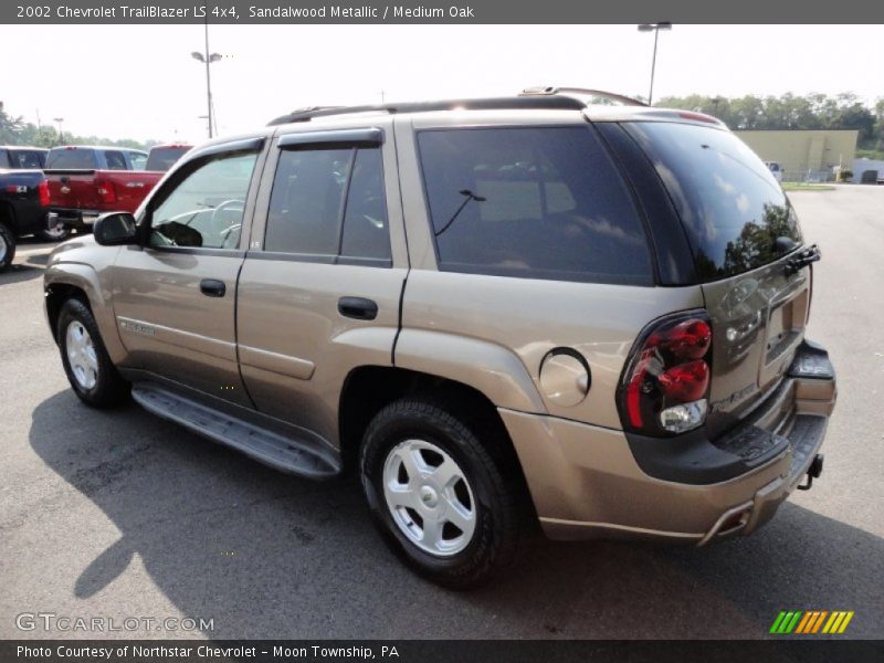 Sandalwood Metallic / Medium Oak 2002 Chevrolet TrailBlazer LS 4x4