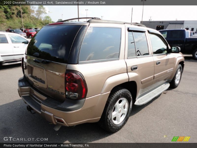 Sandalwood Metallic / Medium Oak 2002 Chevrolet TrailBlazer LS 4x4