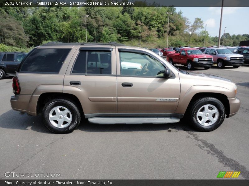 Sandalwood Metallic / Medium Oak 2002 Chevrolet TrailBlazer LS 4x4