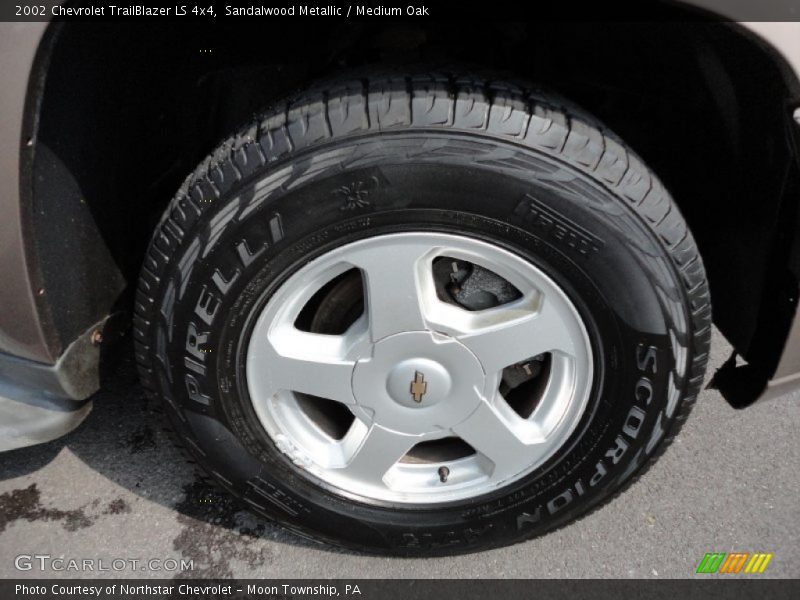 Sandalwood Metallic / Medium Oak 2002 Chevrolet TrailBlazer LS 4x4