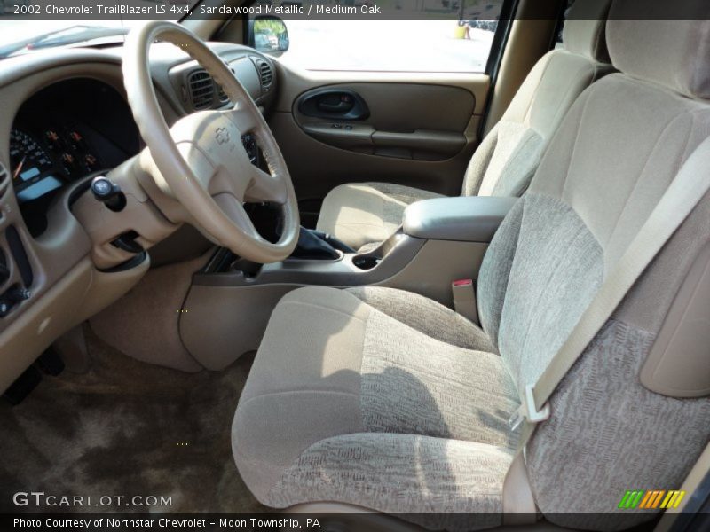 Sandalwood Metallic / Medium Oak 2002 Chevrolet TrailBlazer LS 4x4