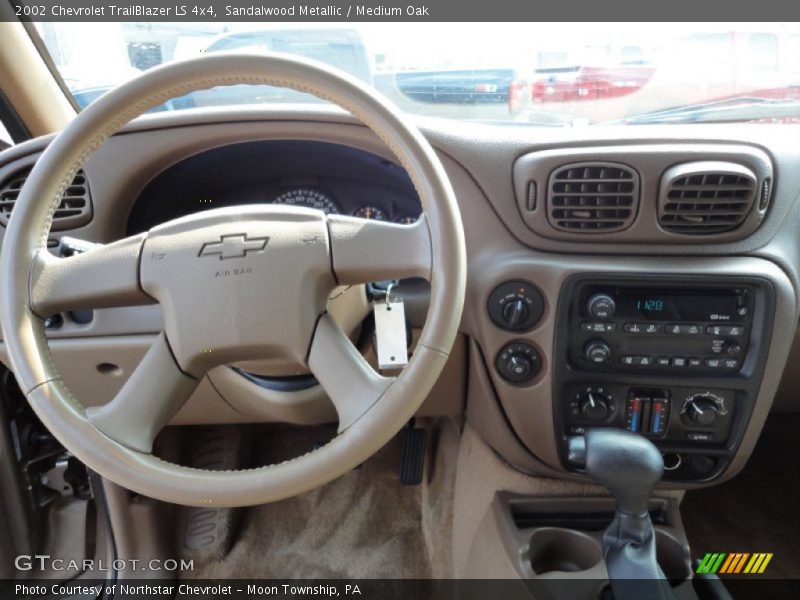 Sandalwood Metallic / Medium Oak 2002 Chevrolet TrailBlazer LS 4x4