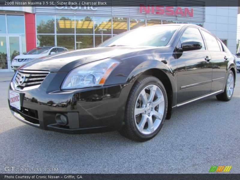 Super Black / Charcoal Black 2008 Nissan Maxima 3.5 SE