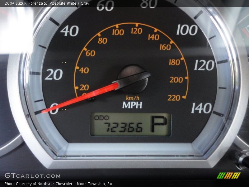 Absolute White / Gray 2004 Suzuki Forenza S