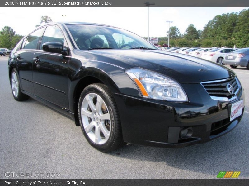 Super Black / Charcoal Black 2008 Nissan Maxima 3.5 SE