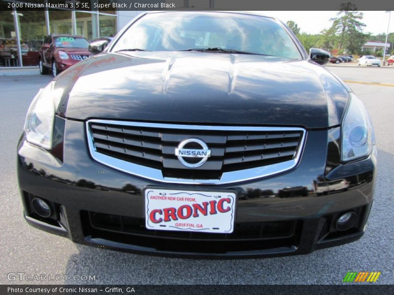 Super Black / Charcoal Black 2008 Nissan Maxima 3.5 SE