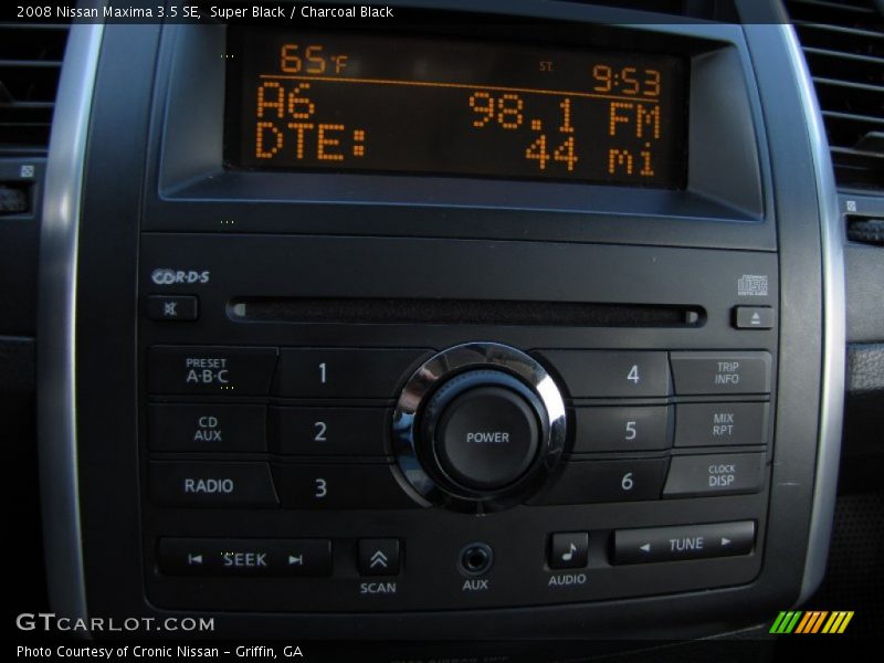 Super Black / Charcoal Black 2008 Nissan Maxima 3.5 SE