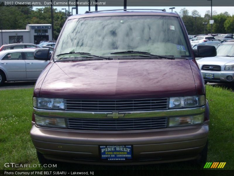 Dark Carmine Red Metallic / Neutral 2003 Chevrolet Astro