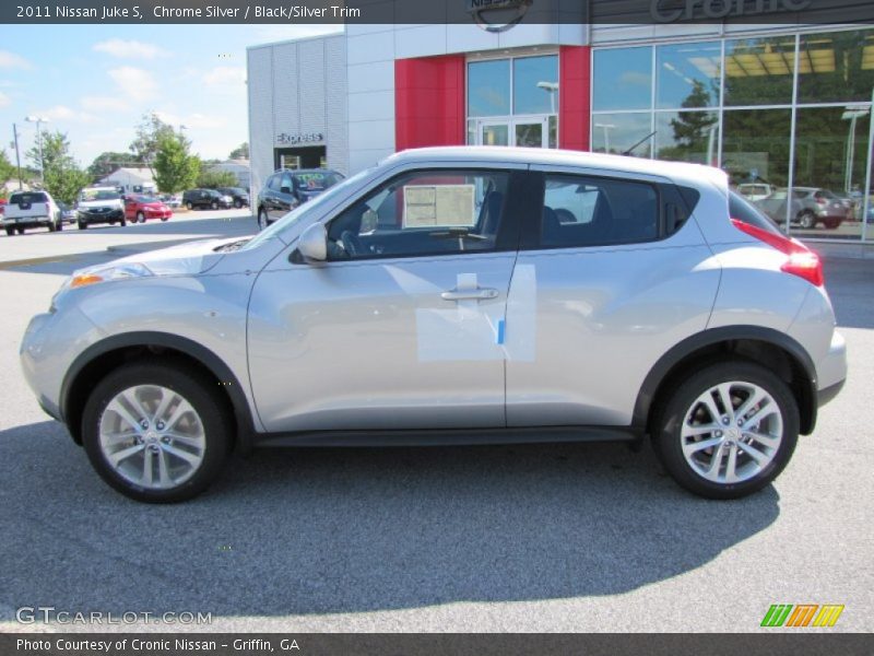 Chrome Silver / Black/Silver Trim 2011 Nissan Juke S