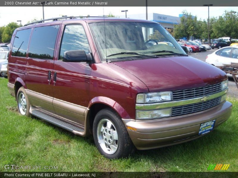 Dark Carmine Red Metallic / Neutral 2003 Chevrolet Astro