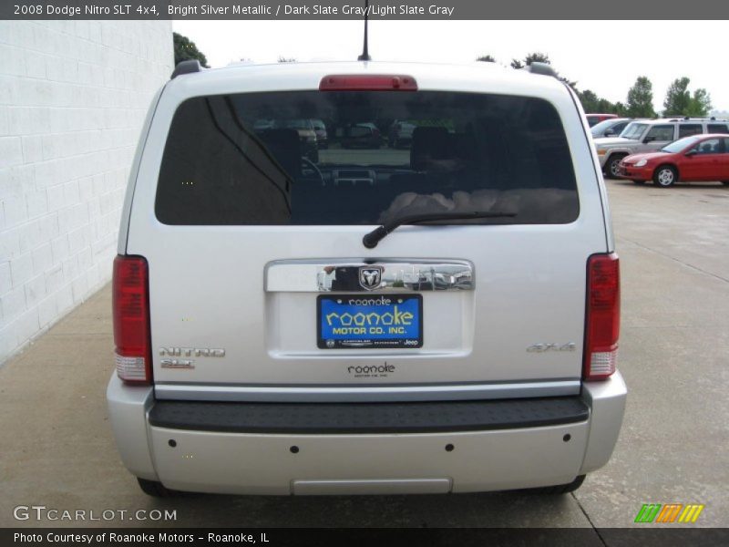 Bright Silver Metallic / Dark Slate Gray/Light Slate Gray 2008 Dodge Nitro SLT 4x4