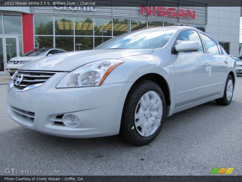Brilliant Silver / Charcoal 2012 Nissan Altima 2.5 S