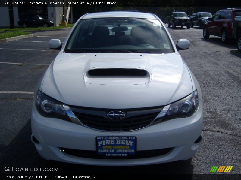 Aspen White / Carbon Black 2008 Subaru Impreza WRX Sedan