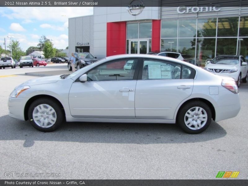 Brilliant Silver / Charcoal 2012 Nissan Altima 2.5 S